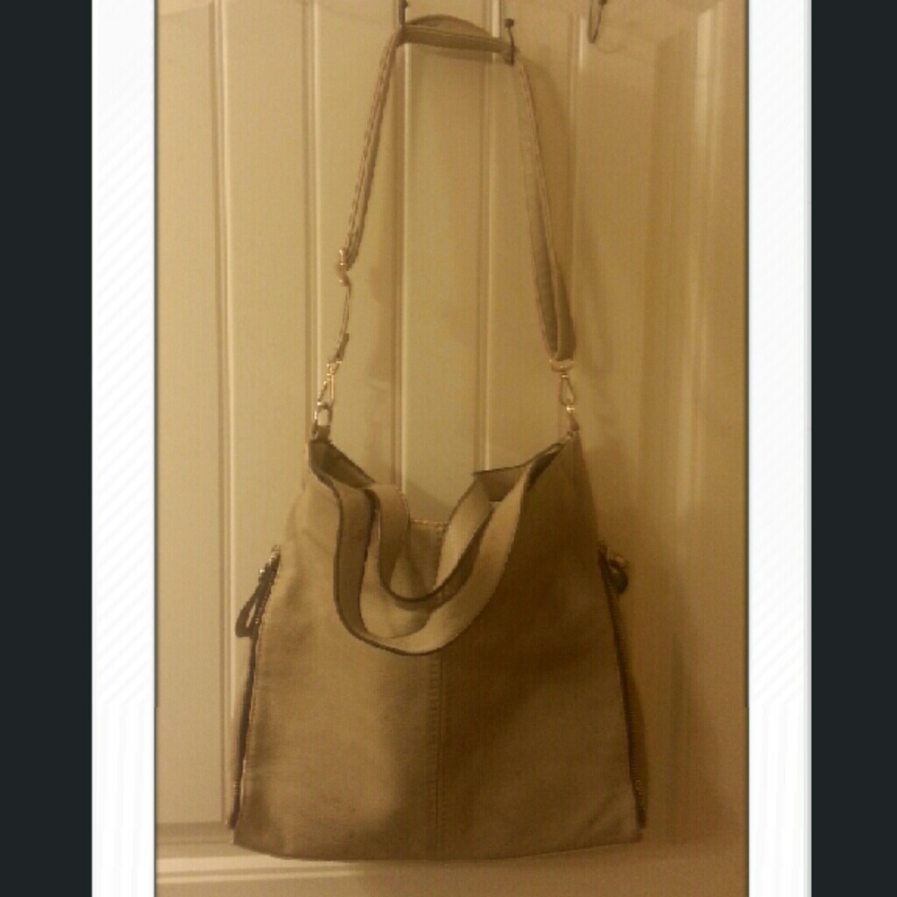 FLASH SALE 3/$12 CLOSET!!! Large Beige purse